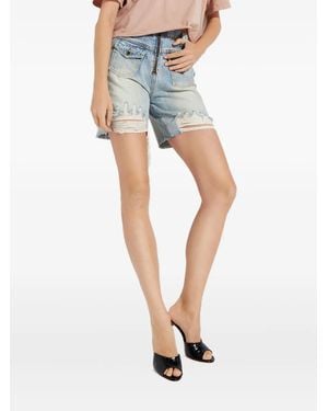 One Teaspoon Bridgette Denim Shorts - Blue