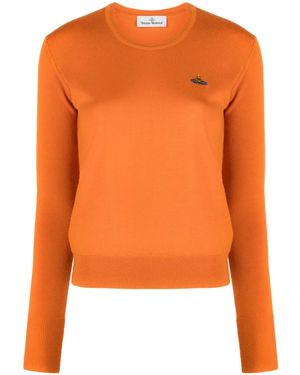 Vivienne Westwood Bestickter Pullover - Orange