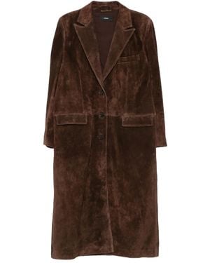Arma Alissa Suede Coat - Brown
