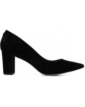 Ralph Lauren Decollete Donna Pointed-Toe Suede Pumps - Black
