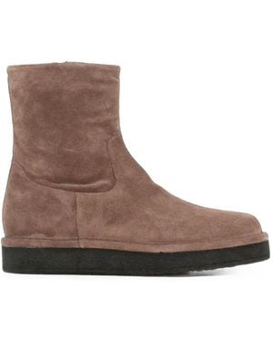 Roberto Del Carlo Bottines En Daim À Plateforme - Brown
