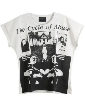 Enfants Riches Deprimes The Cycle Of Abuse Cotton T-Shirt - White
