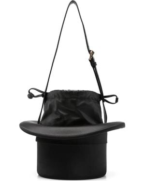 Moschino Hoedvormige Mini-Schoudertas - Zwart