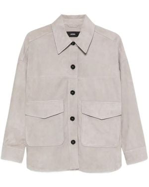 Arma Buttoned Flap-Pocket Jacket - White