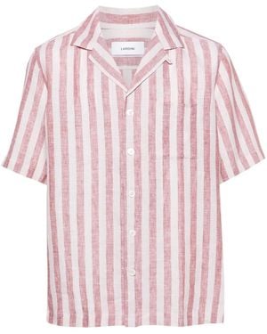Lardini Short Sleeve Shirts - Pink