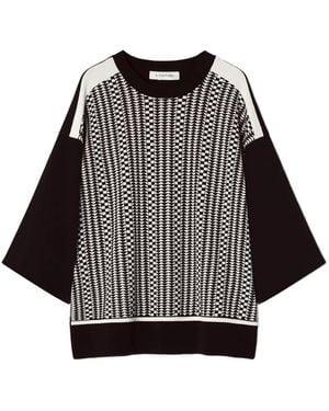 Lanvin Gemusterter Pullover - Schwarz