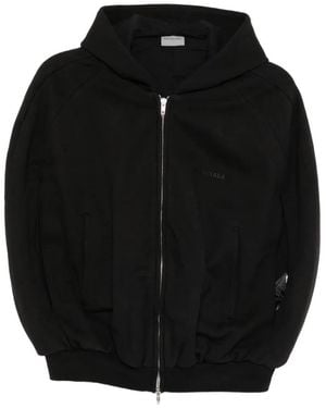 Balenciaga Cape-Style Hooded Jacket - Black