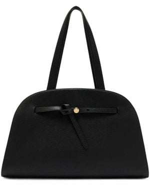 Tory Burch Large Romy Bauletto Bag - Black