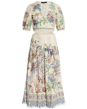 Etro Dress With A Waist Cut-Out - White