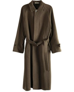 AURALEE Einreihiger Mantel - Braun