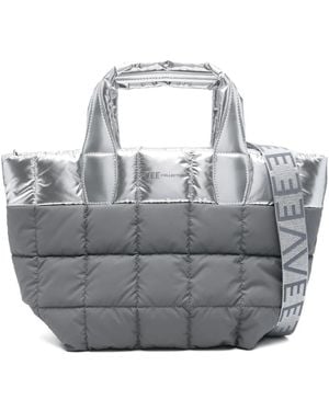 VEE COLLECTIVE Small Porter Quilted Tote Bag - Grey