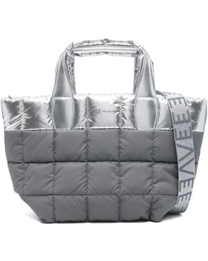 VEE COLLECTIVE Small Porter Quilted Tote Bag - Grey