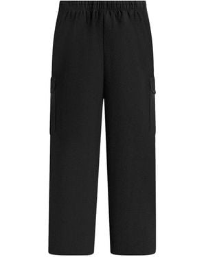 Manière De Voir Rayan Textured Cargo Trousers - Black