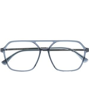 Mykita Occhiali Trasparenti Con Montatura Stile Pilota - Blu