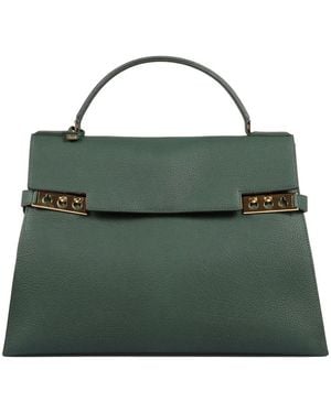 Delvaux Sac Cabas Tempête En Cuir - Vert
