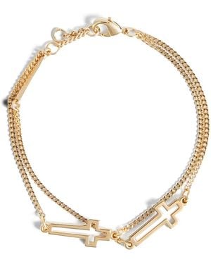 DSquared² Cross-Charm Bracelet - Metallic