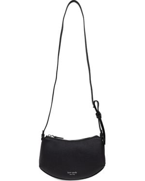 Kate Spade Loop Zip-Leather Crossbody Bag - White