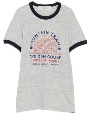 Golden Goose Crew Neck Short-Sleeve T-Shirt - White