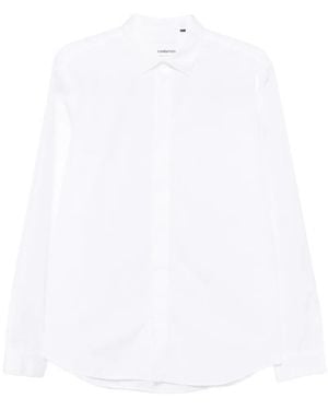 Costumein Concealed-Placket Long-Sleeve Shirt - White