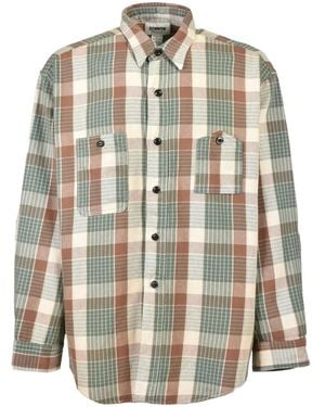 BOW WOW Mountain Flannel Shirt - White