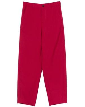 Marni Button Trousers - Red