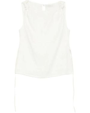 Faithfull the Brand Flor Oberteil mit Knotendetail - Weiß
