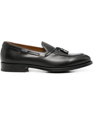 Doucal's Tassel Leather Loafers - Black