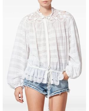 Isabel Marant Polly Cotton Blouse - White