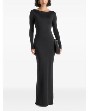 Manière De Voir Rückenfreies Tilly Maxikleid Mit Kettendetail - Schwarz