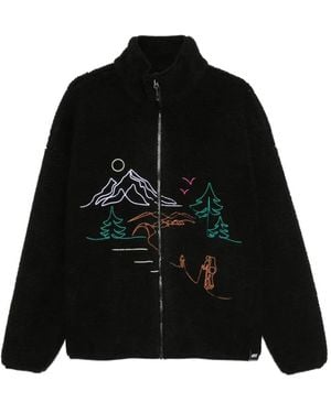 Picture Chaqueta Hafdals Emb Con Bordado Y Cremallera - Negro