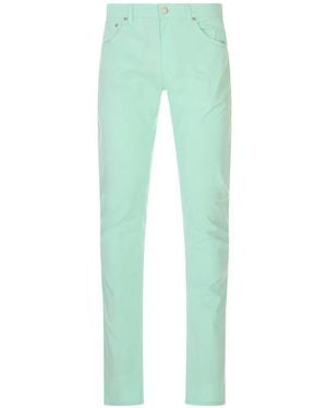 PT Torino Logo-Patch Slim-Fit Trousers - Green