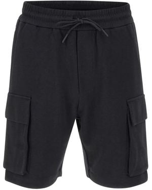 Diktat Drawstring Cargo Shorts - Blue
