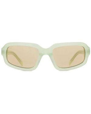 AKILA Jupiter Square-Frame Sunglasses - Natural