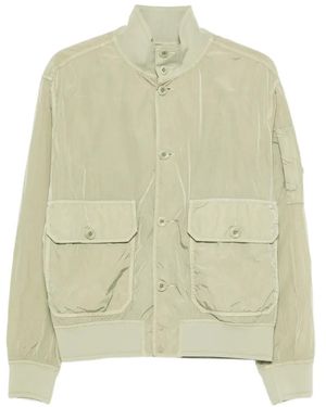 C.P. Company Chrome-R Button Bomber Jacket - Green