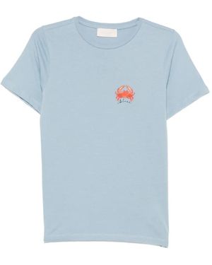 iBlues Graphic-Print Cotton T-Shirt - Blue