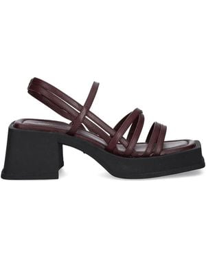 Vagabond Shoemakers 67Mm Hennie Crossover-Strap Sandals - Red