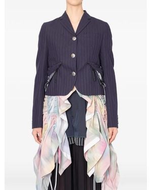 Kolor Pinstripe Blazer - Blue