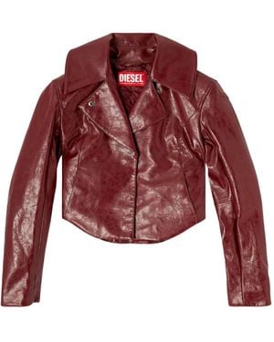 DIESEL G-Ameck Logo-Embossed Jacket - Red