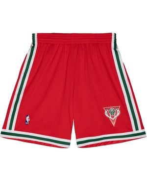 Mitchell & Ness Milwaukee Bucks 2008-09 Swingman Shorts - Red