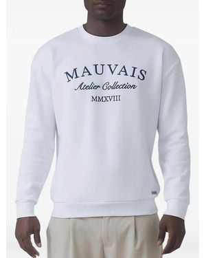 Mauvais Logo-Embroidered Sweatshirt - Grey