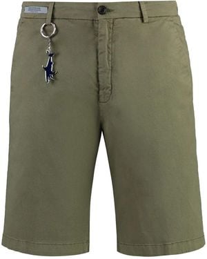Paul & Shark Bermudas Mit Logo-Applikation - Grün
