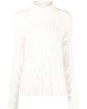 Dorothee Schumacher Semi-Sheer Roll-Neck Jumper - White