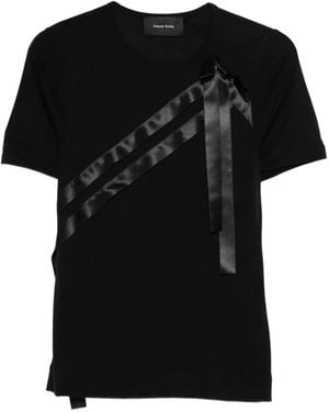 Simone Rocha Bow Sash T-Shirt - Black