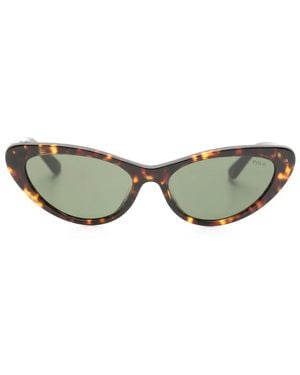 Polo Ralph Lauren Tortoiseshell-Effect Cat-Eye Sunglasses - Green