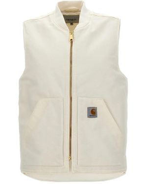 Carhartt Classic Quilted Pocket Vest - White
