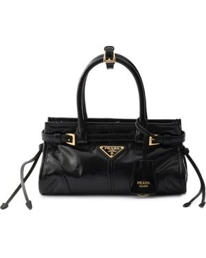 Prada Bonnie Leather Mini-Bag - Black