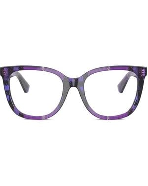 Burberry Gafas A Cuadros - Morado
