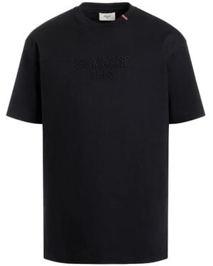 Bally Logo-embroidered T-shirt - Schwarz