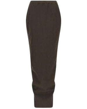 Rick Owens クロスストラップ スカート - グレー