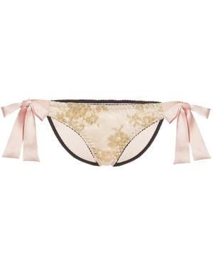 Gilda & Pearl Culotte À Détail Noué - Blanc